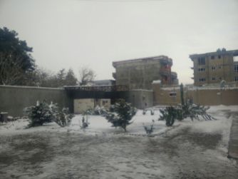 Mazar compound in snow